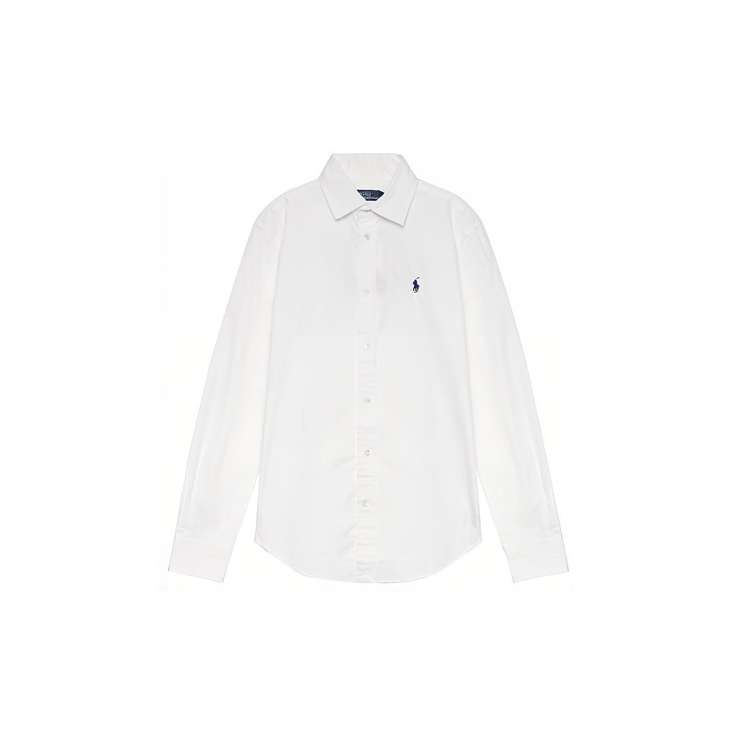 (Women) Polo Ralph Lauren SS23  White Long Sleeve Shirt with Logo Embroidery. 211891376-001