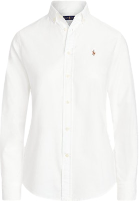 (W) Polo Ralph Lauren SS23 白色長袖翻領扣襟襯衫 211747514-001 Buy (W) Polo Ralph Lauren SS23 白色長袖翻領扣襟襯衫 211747514-001