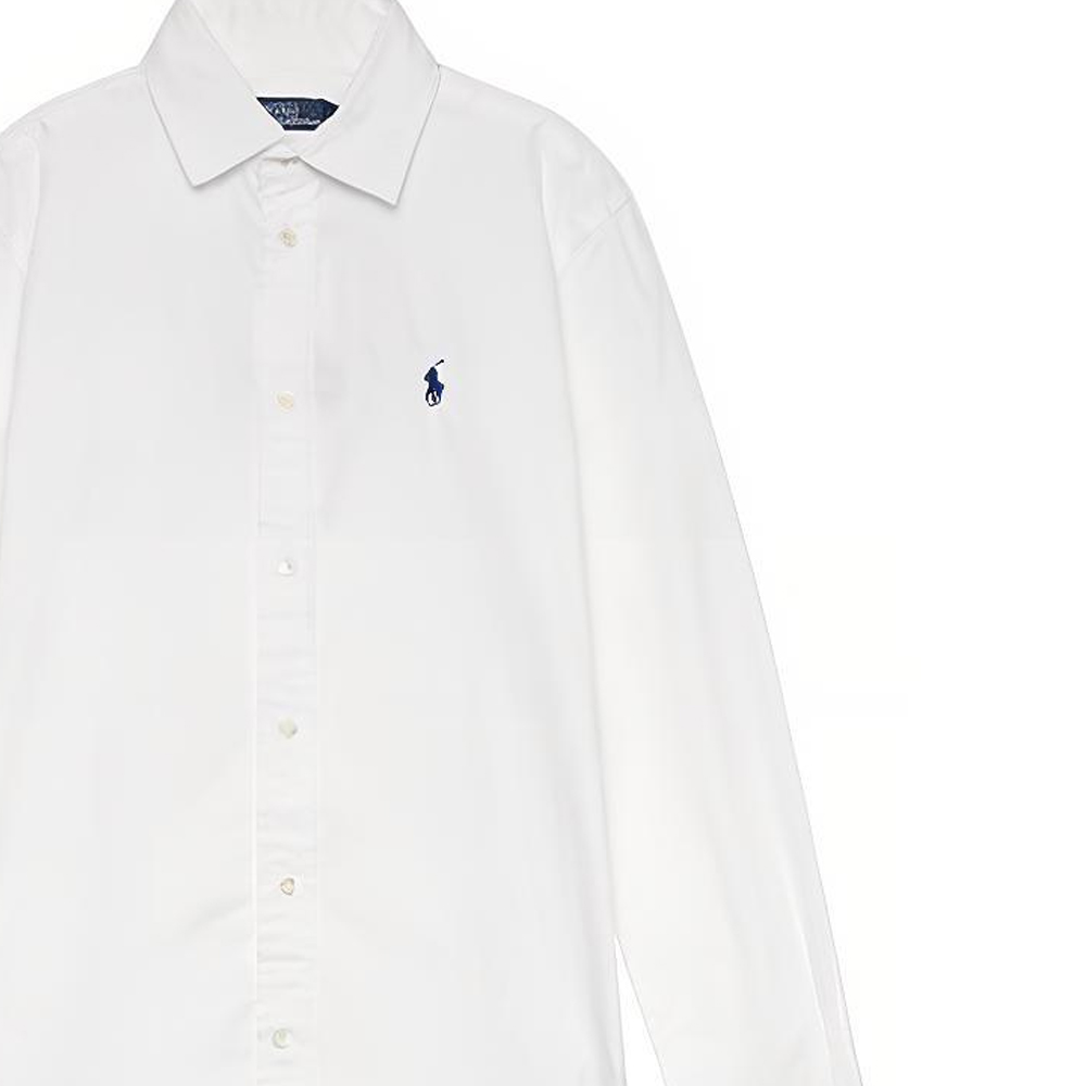 (Women) Polo Ralph Lauren SS23  White Long Sleeve Shirt with Logo Embroidery. 211891376-001 圖 8