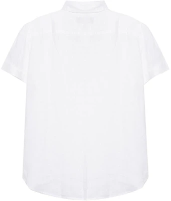(Women) Polo Ralph Lauren SS23 White Short Sleeve Shirt with Embroidered Logo. 211907678-001 Lookbook (Women) Polo Ralph Lauren SS23 White Short Sleeve Shirt with Embroidered Logo. 211907678-001