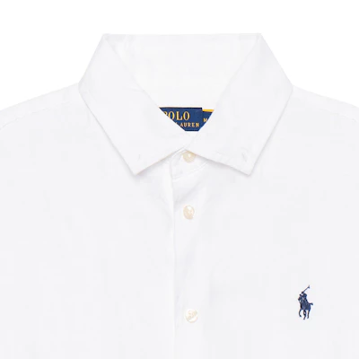 (Women) Polo Ralph Lauren SS23 White Short Sleeve Shirt with Embroidered Logo. 211907678-001 Sizing (Women) Polo Ralph Lauren SS23 White Short Sleeve Shirt with Embroidered Logo. 211907678-001