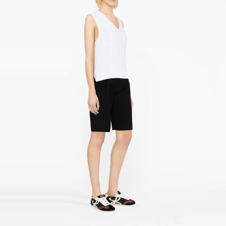 Purchase (W) Polo Ralph Lauren SS23 白色V領針織背心 小刺繡標誌款式 211906205-001