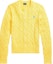Buy (W) Polo Ralph Lauren SS23 黃色圓領毛衣帶Logo提花設計 211839418-009
