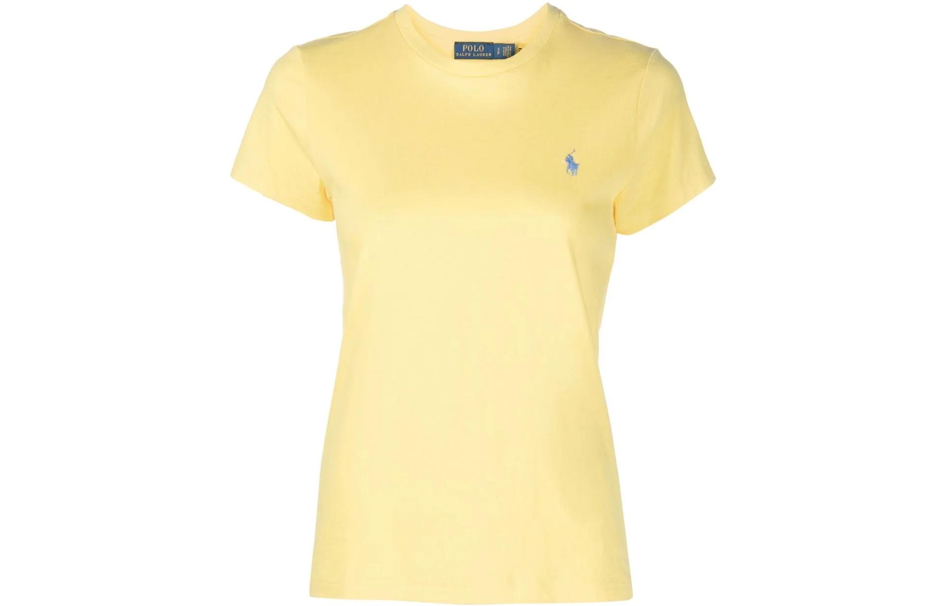 Order (W) Polo Ralph Lauren SS23 黃色刺繡Logo寬版T恤 211898698-001