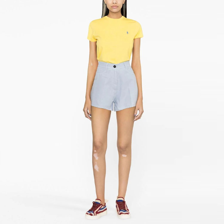 Lookbook (W) Polo Ralph Lauren SS23 黃色刺繡Logo寬版T恤 211898698-001