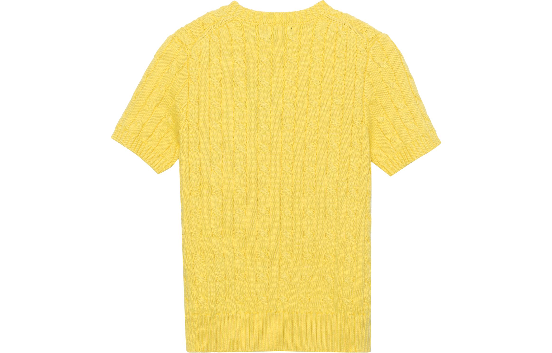(Women) Polo Ralph Lauren SS23  Yellow Plain Logo Embroidered Knit Pullover Sweater 211910987-005 圖 3