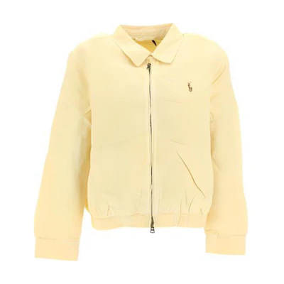 (Women) Polo Ralph Lauren SS23 Yellow Zip Jacket with Embroidered Logo 211888260-003