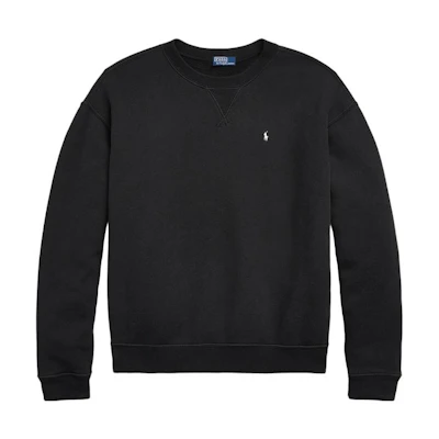 (Women) Polo Ralph Lauren SS23 Black Logo Embroidered Casual Sweatshirt WMPOKNINFB20432-001