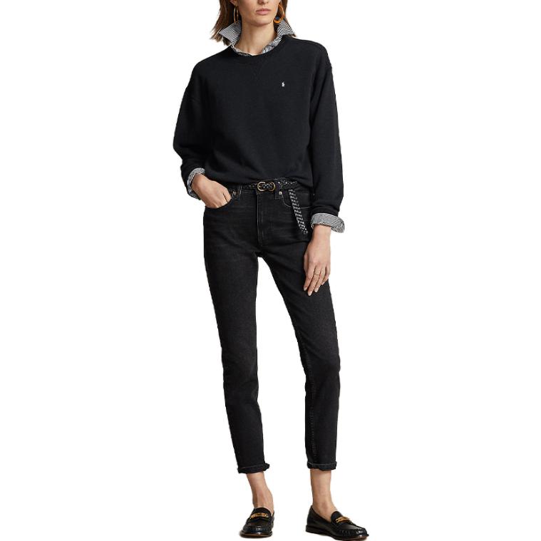 (Women) Polo Ralph Lauren SS23 Black Logo Embroidered Casual Sweatshirt WMPOKNINFB20432-001 圖 3