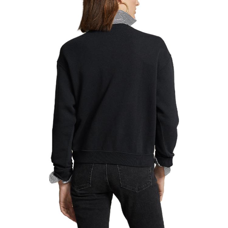 (Women) Polo Ralph Lauren SS23 Black Logo Embroidered Casual Sweatshirt WMPOKNINFB20432-001 圖 4