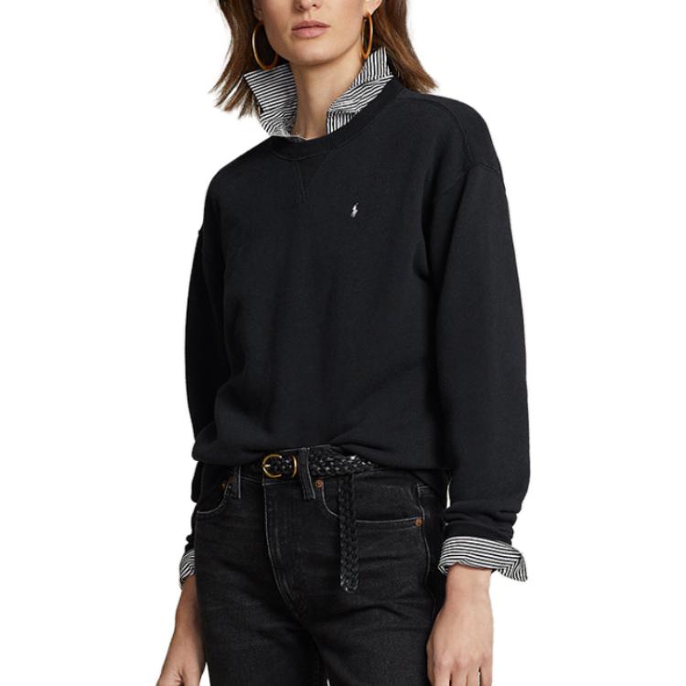 (Women) Polo Ralph Lauren SS23 Black Logo Embroidered Casual Sweatshirt WMPOKNINFB20432-001 圖 5