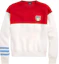 Buy (W) Polo Ralph Lauren SS23 Baju Panas Cetak Logo Warna Putih/Merah 211886899-001