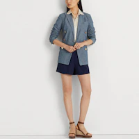 Lookbook (W) Polo Ralph Lauren SS23 女款藍色仿舊雙排扣西裝外套 WMLROTWS6020160-400