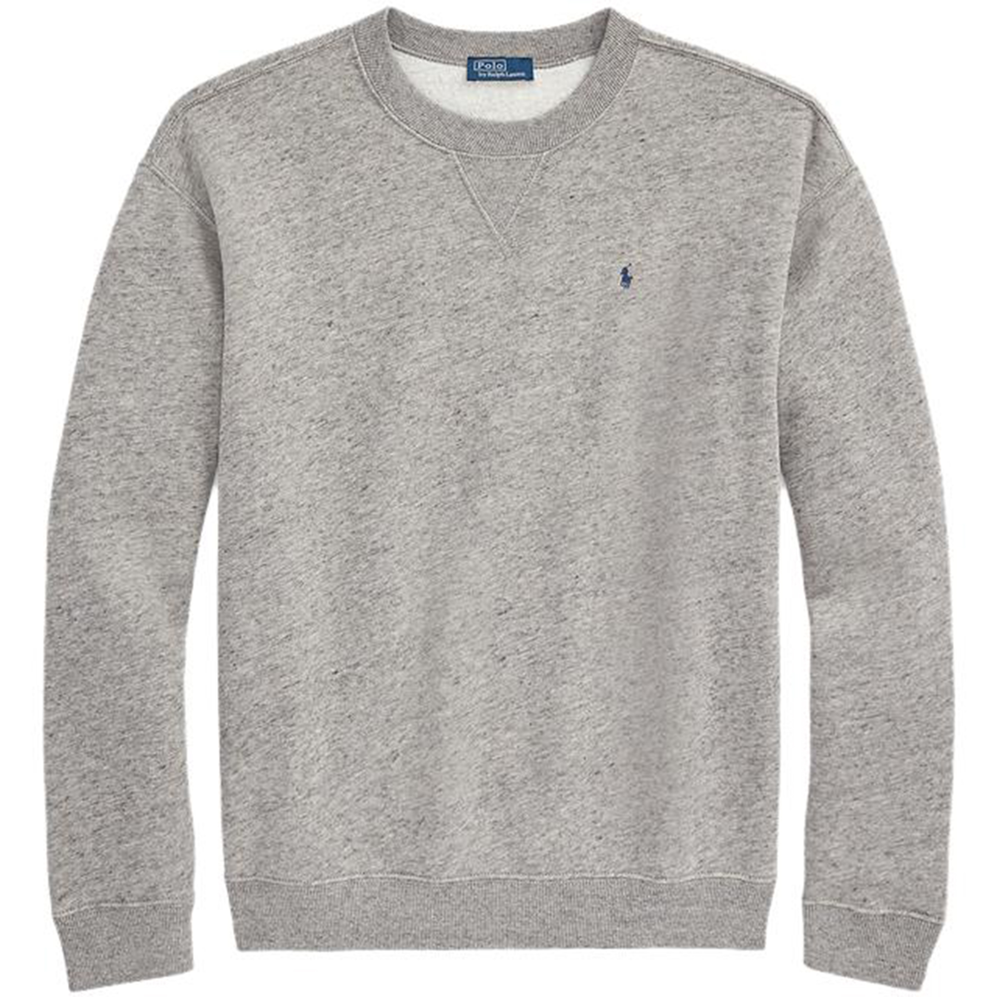 (Women) Polo Ralph Lauren SS23 Grey Crewneck Sweatshirt with Embroidered Logo WMPOKNINFB20458-020