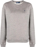 (Women) Polo Ralph Lauren SS23 Logo Crewneck Sweatshirt Grey 211891557-004 (Women) Polo Ralph Lauren SS23 Logo Crewneck Sweatshirt Grey 211891557-004