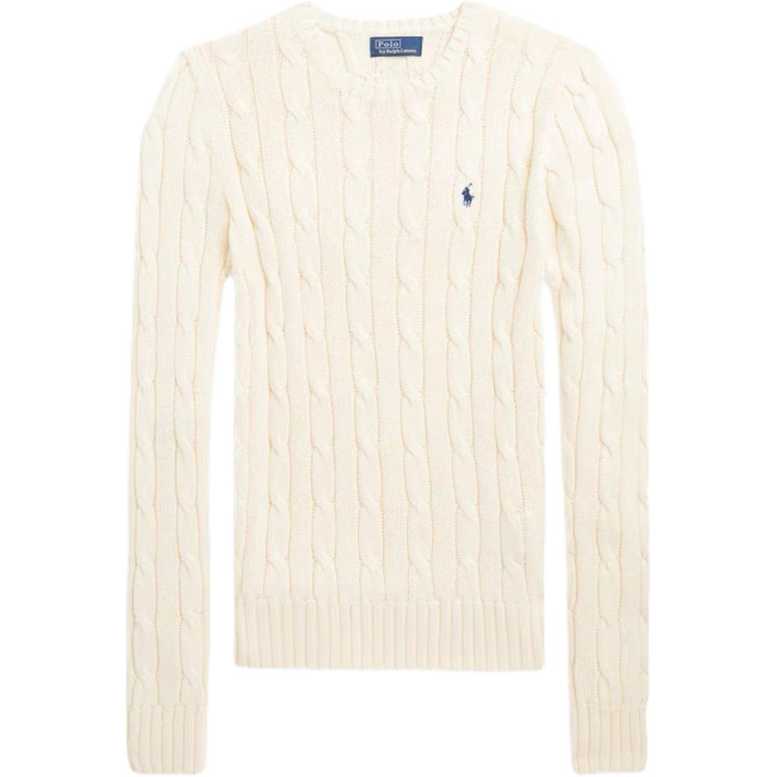 (Women) Polo Ralph Lauren SS23 Logo Embroidered Knit Pullover  Sweater Beige. WMPOSWENC020651-101 圖 2