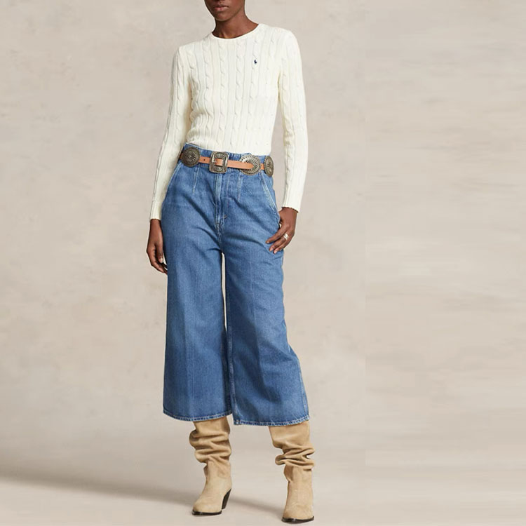 (Women) Polo Ralph Lauren SS23 Logo Embroidered Knit Pullover  Sweater Beige. WMPOSWENC020651-101 圖 3