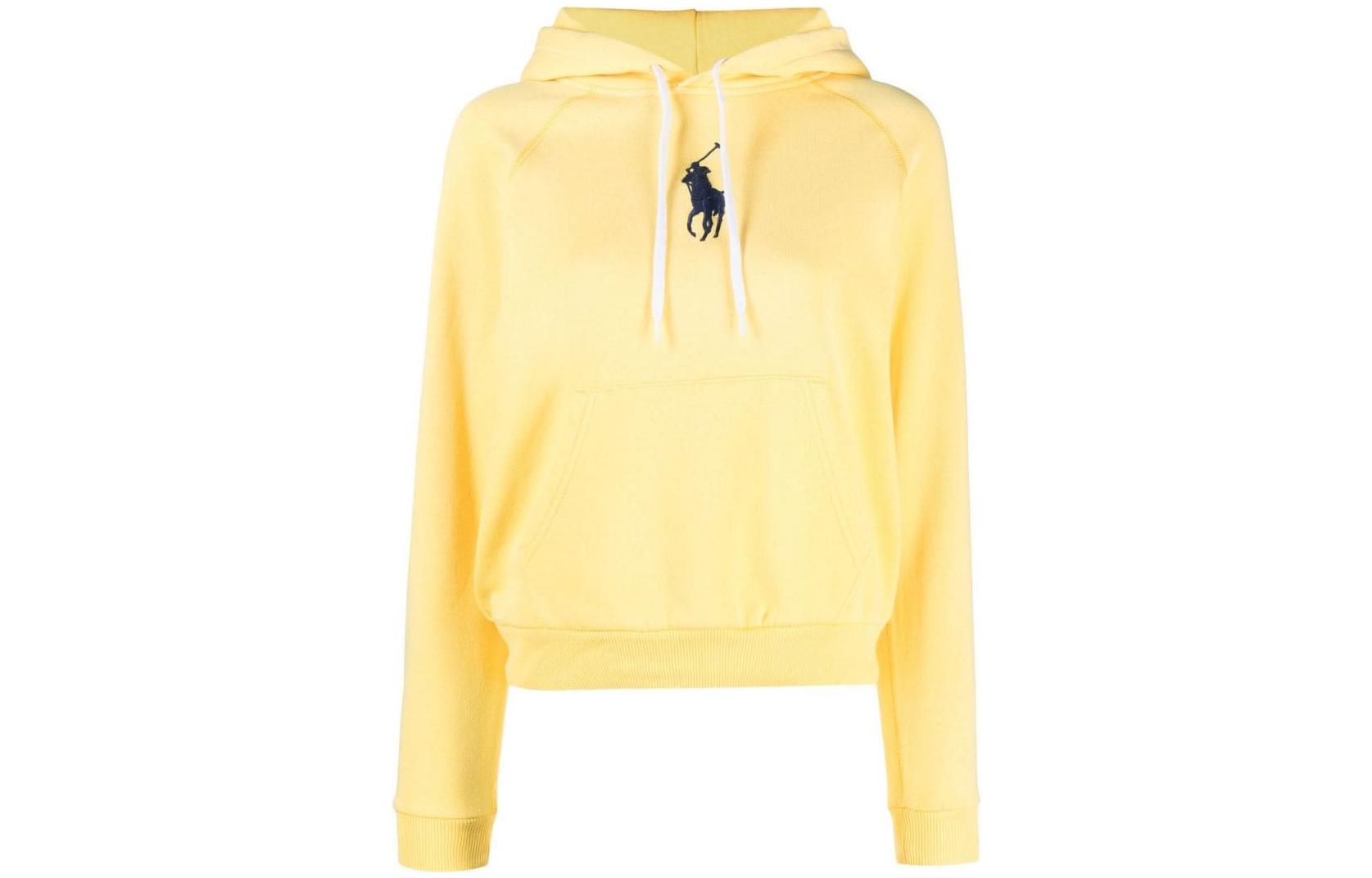 (Women) Polo Ralph Lauren SS23 Pattern Printed Yellow Pullover Hoodie 211892658-002 圖 2
