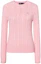 Buy (W) Polo Ralph Lauren SS23 Pink Slim Fit Kabel-Knit Cotton Sweater Wanita Logo Sulam. WMPOSWENC020592-650