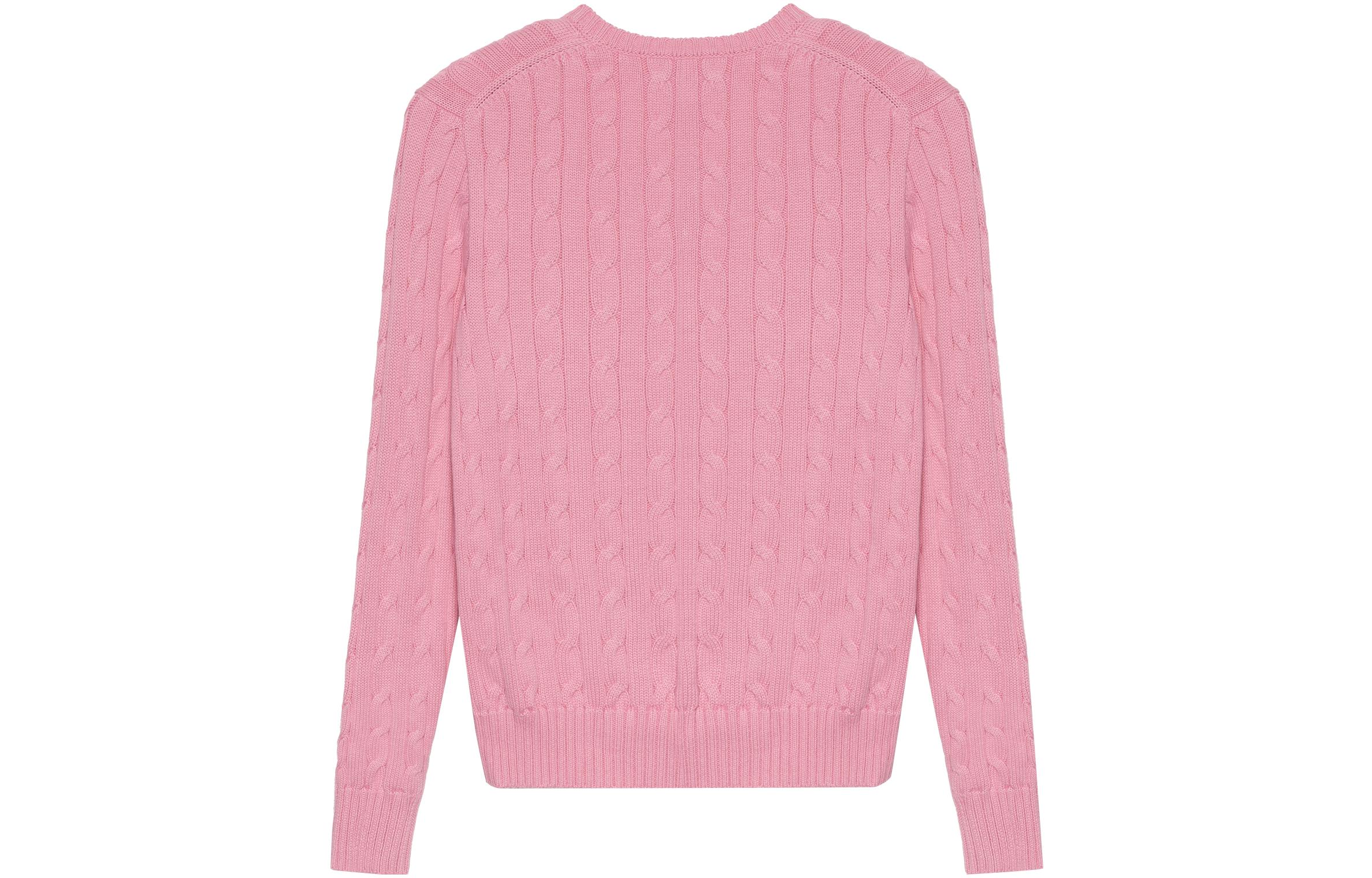 (Women) Polo Ralph Lauren SS23 Pink V-Neck Pullover Sweater  Long Sleeve. 211891641-004 圖 3