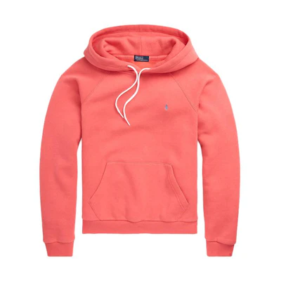 (Women) Polo Ralph Lauren SS23 Red Hoodie with Logo Embroidery WMPOKNINFB20486-600