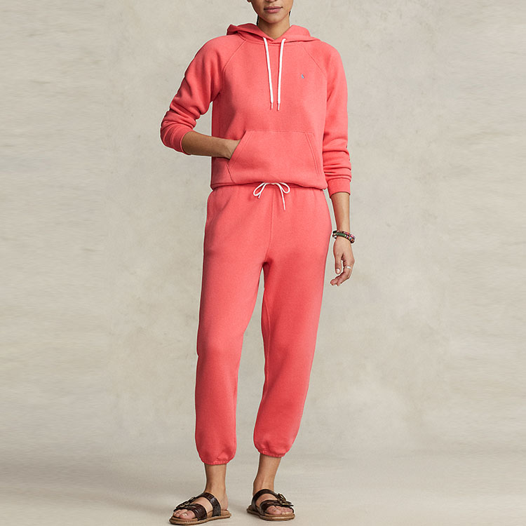 Lookbook (W) Polo Ralph Lauren SS23 红色连帽衫 Logo 刺绣 WMPOKNINFB20486-600