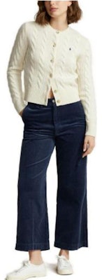 (W) Polo Ralph Lauren SS23 Suéter Color Sólido Cuello Redondo con Botones WMPOSWENDW20175 Lookbook (W) Polo Ralph Lauren SS23 Suéter Color Sólido Cuello Redondo con Botones WMPOSWENDW20175