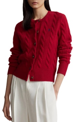 (W) Polo Ralph Lauren SS23 Suéter Color Sólido Cuello Redondo con Botones WMPOSWENDW20175 Sizing (W) Polo Ralph Lauren SS23 Suéter Color Sólido Cuello Redondo con Botones WMPOSWENDW20175