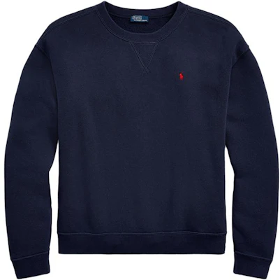(W) Polo Ralph Lauren SS23 Logo Sulam Navy Blue Crewneck Sweatshirt Lelaki WMPOKNINFB20446-410 Order (W) Polo Ralph Lauren SS23 Logo Sulam Navy Blue Crewneck Sweatshirt Lelaki WMPOKNINFB20446-410