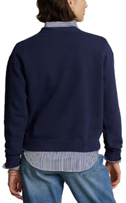 (W) Polo Ralph Lauren SS23 Logo Sulam Navy Blue Crewneck Sweatshirt Lelaki WMPOKNINFB20446-410 Shop (W) Polo Ralph Lauren SS23 Logo Sulam Navy Blue Crewneck Sweatshirt Lelaki WMPOKNINFB20446-410