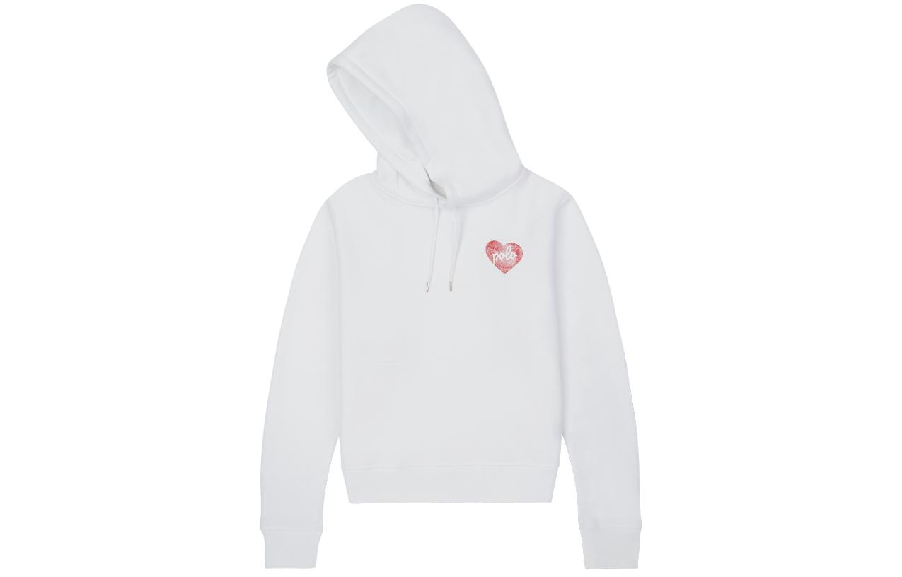 Order (W) Polo Ralph Lauren SS23 白色爱心图案抽绳连帽衫 WMPOKNINFB20187-100