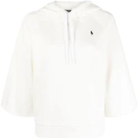 (Women) Polo Ralph Lauren SS23 White Pullover Sweatshirt with Embroidered Logo 211892615-002 (Women) Polo Ralph Lauren SS23 White Pullover Sweatshirt with Embroidered Logo 211892615-002