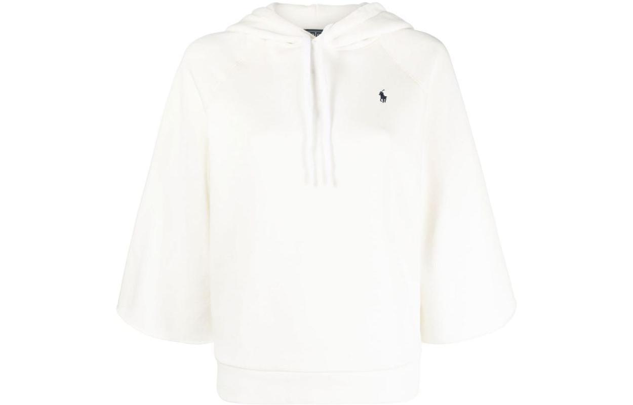 (Women) Polo Ralph Lauren SS23 White Pullover Sweatshirt with Embroidered Logo 211892615-002 圖 2