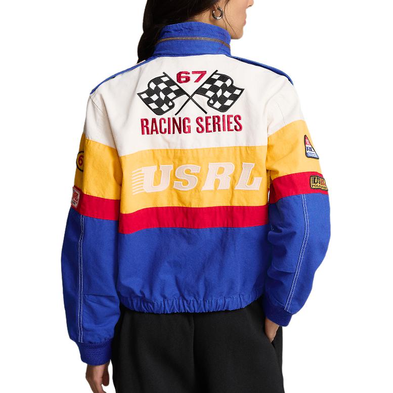 Purchase (W) Polo Ralph Lauren SS24 字母數字賽車飛行員外套皇家藍 WMPOOTWNDG20049-400