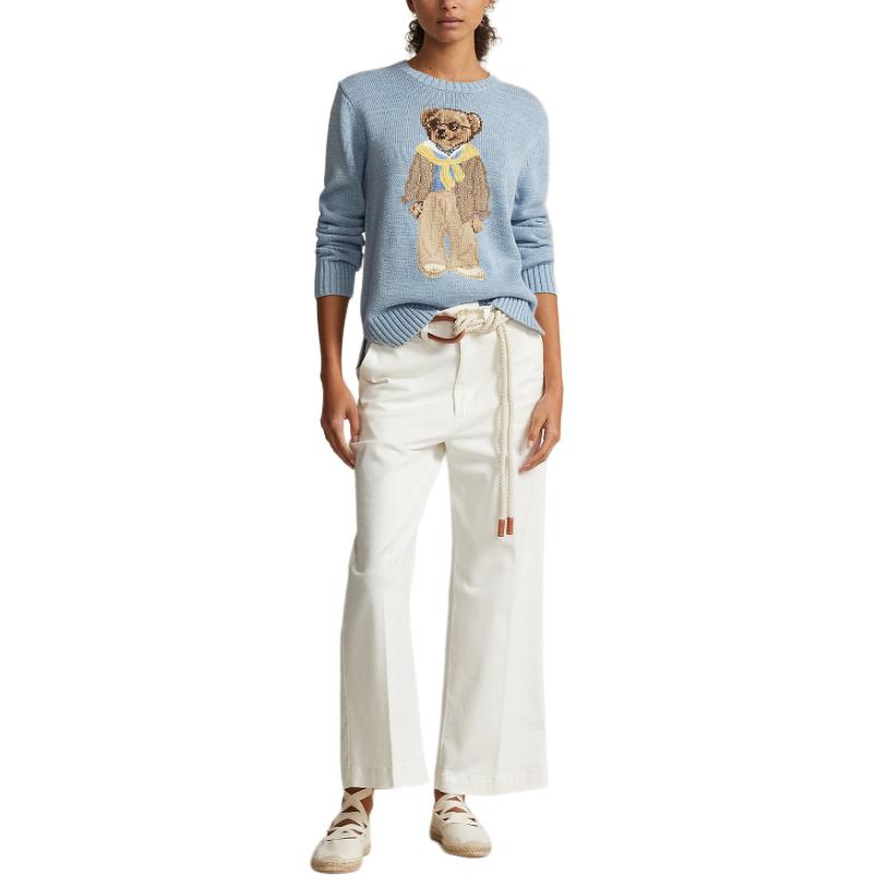 Details for (W) Polo Ralph Lauren SS24 蓝色熊图案宽松针织毛衣. WMPOSWENC020874-450