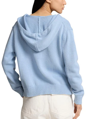 (W) Polo Ralph Lauren SS24 藍色小熊圖案針織連帽衫。 WMPOSWENC020941-400 Shop (W) Polo Ralph Lauren SS24 藍色小熊圖案針織連帽衫。 WMPOSWENC020941-400
