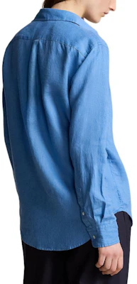 (W) Polo Ralph Lauren SS24 藍色寬鬆長袖刺繡標誌襯衫。 WMPOSHTNDO20615-400 Shop (W) Polo Ralph Lauren SS24 藍色寬鬆長袖刺繡標誌襯衫。 WMPOSHTNDO20615-400