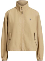 (Women) Polo Ralph Lauren SS24 Casual Loose Fit Stand Collar Jacket Khaki. WMPOOTWN5A20073-250 (Women) Polo Ralph Lauren SS24 Casual Loose Fit Stand Collar Jacket Khaki. WMPOOTWN5A20073-250