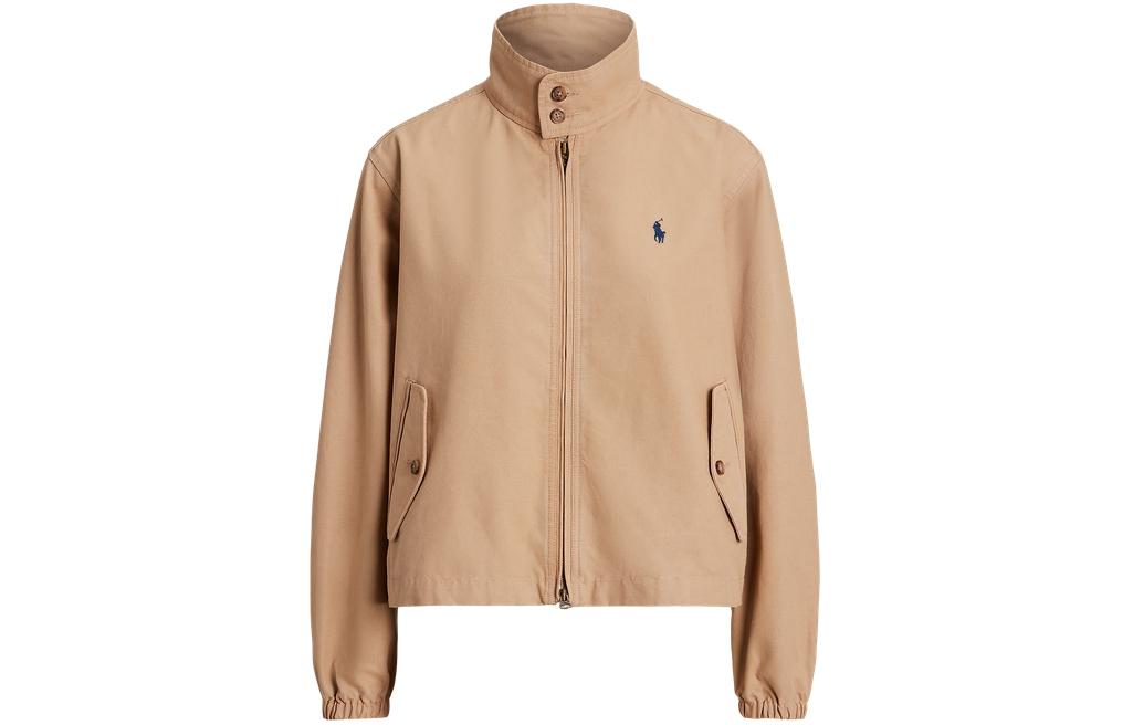 (Women) Polo Ralph Lauren SS24  Casual Loose Fit Stand Collar Jacket Khaki. WMPOOTWN5A20073-250 圖 2