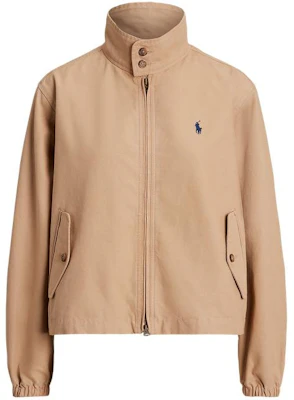 (W) Polo Ralph Lauren SS24 Jaket Kasual Loose Fit Stand Collar Khaki. WMPOOTWN5A20073-250 Order (W) Polo Ralph Lauren SS24 Jaket Kasual Loose Fit Stand Collar Khaki. WMPOOTWN5A20073-250