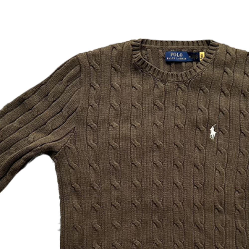 (Women) Polo Ralph Lauren SS24  Embroidered Crewneck Sweater Army Green. 211570012-112 圖 4