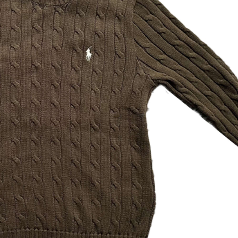 (Women) Polo Ralph Lauren SS24  Embroidered Crewneck Sweater Army Green. 211570012-112 圖 5