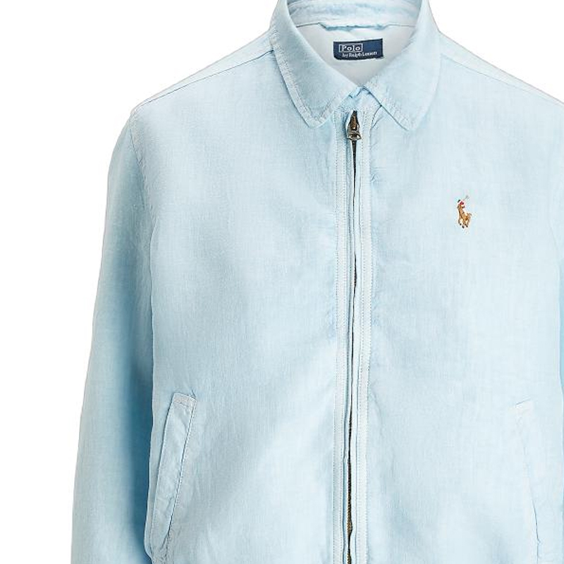 (Women) Polo Ralph Lauren SS24  Embroidered Logo Relaxed Zip Jacket - Ice White. WMPOOTWN5A20050-400 圖 7