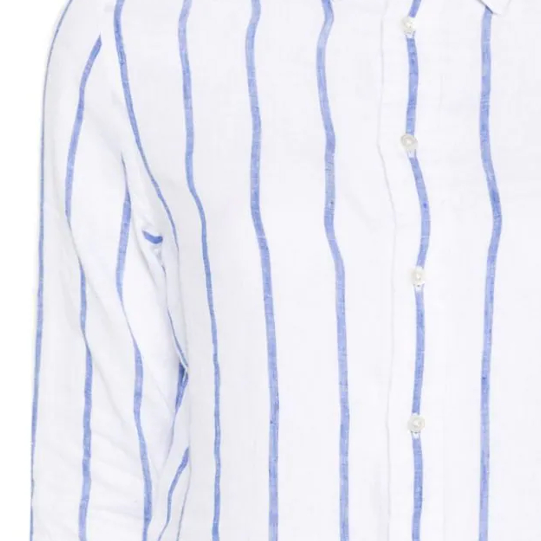 (Women) Polo Ralph Lauren SS24  Embroidered Logo Striped Long-Sleeve Shirt Blue. 211910644-006 圖 8