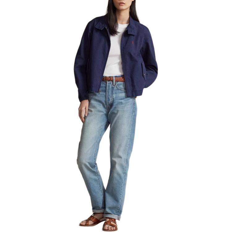 (Women) Polo Ralph Lauren SS24  Embroidered Pony Zip-Up Relaxed Jacket Deep Blue. WMPOOTWN5A20066-410 圖 3