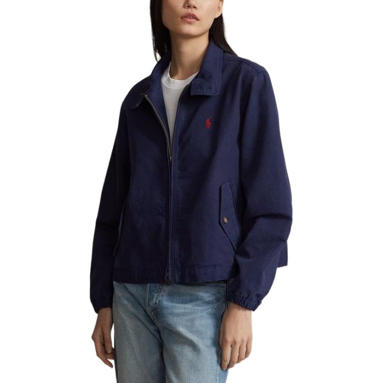 (Women) Polo Ralph Lauren SS24  Embroidered Pony Zip-Up Relaxed Jacket Deep Blue. WMPOOTWN5A20066-410 圖 5
