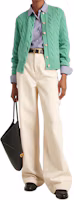 Lookbook (W) Polo Ralph Lauren SS24 綠色刺繡Logo長袖針織開襟衫 211910443-014