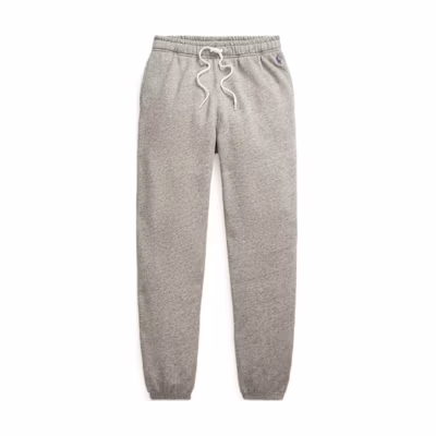 (Women) Polo Ralph Lauren SS24 Grey Tapered Knit Joggers with Drawstring Waist. WMPOPNTNBQ20241-020