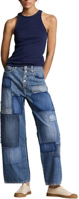 (W) ポロラルフローレン SS24 ハイウエスト ワイドレッグ クロップドジーンズ ブルー WMPODNMNA820020-400 Lookbook (W) ポロラルフローレン SS24 ハイウエスト ワイドレッグ クロップドジーンズ ブルー WMPODNMNA820020-400