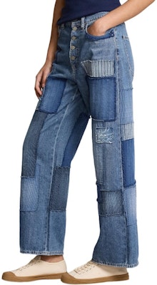 (W) ポロラルフローレン SS24 ハイウエスト ワイドレッグ クロップドジーンズ ブルー WMPODNMNA820020-400 Details for (W) ポロラルフローレン SS24 ハイウエスト ワイドレッグ クロップドジーンズ ブルー WMPODNMNA820020-400